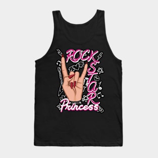 Electric Pink Rockstar Princess Tank Top